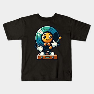 Cute Vinyl Player Kids T-Shirt